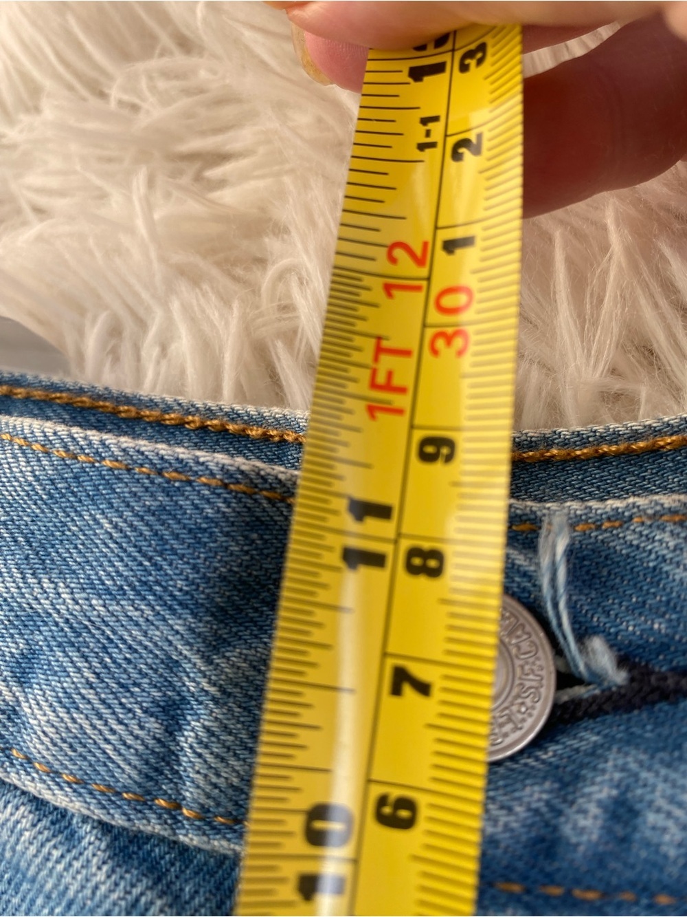 Levi’s Premium 501 Original Jeans High Rise Distressed Straight Leg NWT - Picture 8 of 13